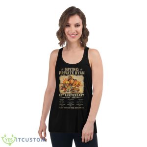 Saving Private Ryan 25th Anniversary 1998 – 2023 Thank You For The Memories Signatures Shirt 10 Saving Private Ryan 25th Anniversary 1998 – 2023 Thank You For The Memories Signatures Shirt - Women's Flowy Racerback Tank