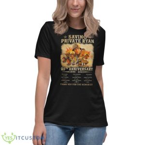 Saving Private Ryan 25th Anniversary 1998 – 2023 Thank You For The Memories Signatures Shirt 11 Saving Private Ryan 25th Anniversary 1998 – 2023 Thank You For The Memories Signatures Shirt - Women's Relaxed Short Sleeve Jersey Tee