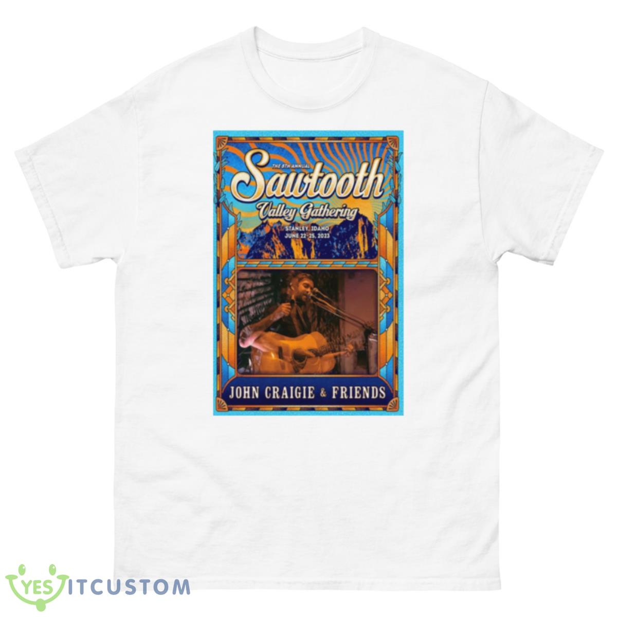 Sawtooth Valley Gathering 2023 Stanley Idaho John Craigie & Friends Poster Shirt 10 Sawtooth Valley Gathering 2023 Stanley Idaho John Craigie & Friends Poster Shirt - 500 Men’s Classic Tee Gildan