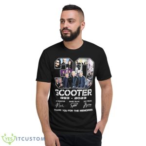 Scooter 30 Years 1993 2023 Thank You For The Memories Signatures Shirt - Short Sleeve T-Shirt