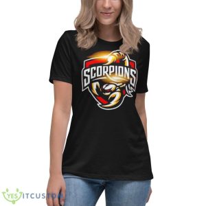 Scorpions Logo Shirt 11 Scorpions Logo Shirt - Women's Relaxed Short Sleeve Jersey Tee