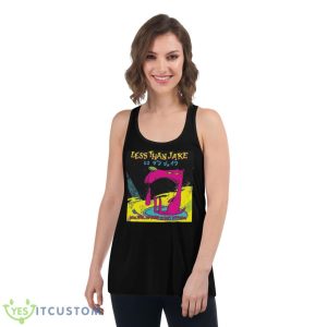 Scott Farcas Takes It On The Chin Less Than Jake Shirt - Women's Flowy Racerback Tank