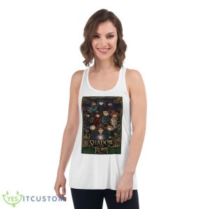 Shadow And Bone Cartoon Style Shirt - Women's Flowy Racerback Tank