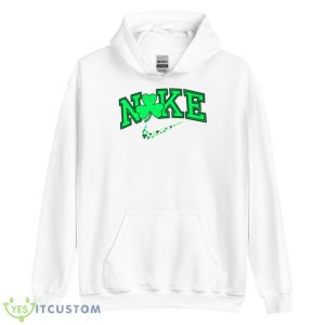 Shamrock St Patricks Day N1KE Swoosh Shirt - Unisex Heavy Blend Hooded Sweatshirt