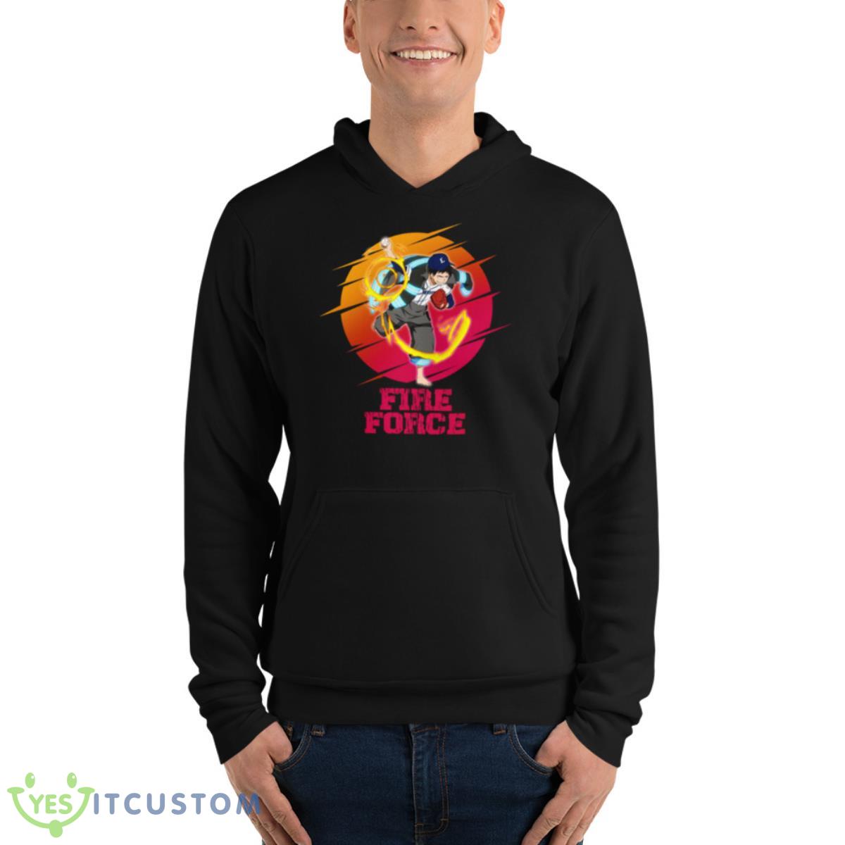 Shinra Kusakabe Sport Characters SunseShirt 13 Shinra Kusakabe Sport Characters SunseShirt - Unisex Fleece Pullover Hoodie