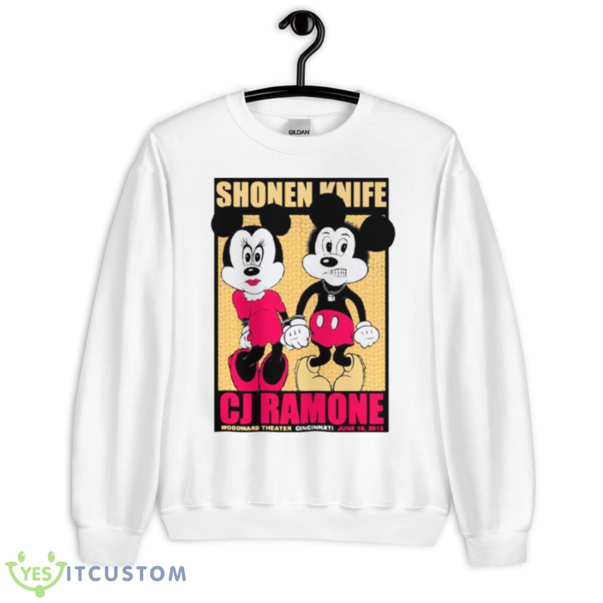 Shonen Knife Cj Ramone Gigposter Cincinnati Ohio Shirt 2 Shonen Knife Cj Ramone Gigposter Cincinnati Ohio Shirt - Unisex Heavy Blend Crewneck Sweatshirt