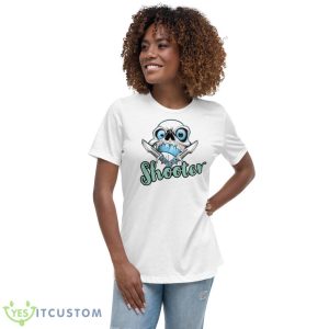 Shooter Skull Art Shooter Jennings Shirt - Women's Relaxed Short Sleeve Jersey Tee