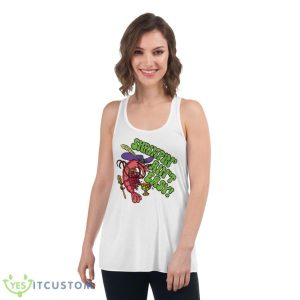Shrimpin’ Ain’t Easy Shirt - Women's Flowy Racerback Tank