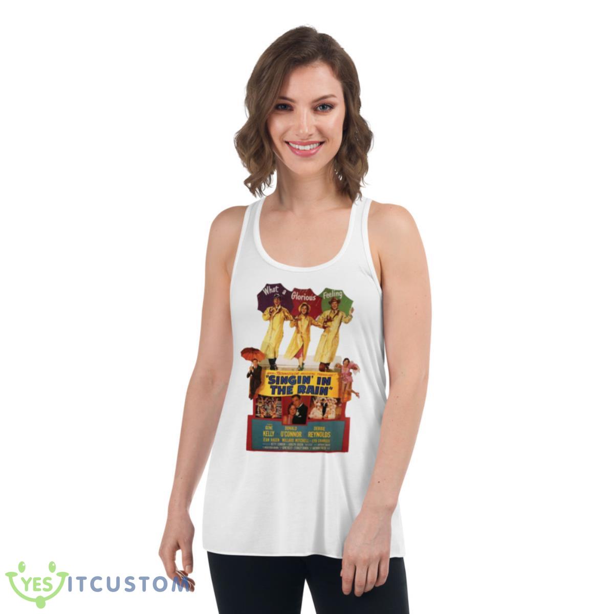 Singin’ In The Rain 1952 Movie Shirt 4 Singin’ In The Rain 1952 Movie Shirt - Women's Flowy Racerback Tank