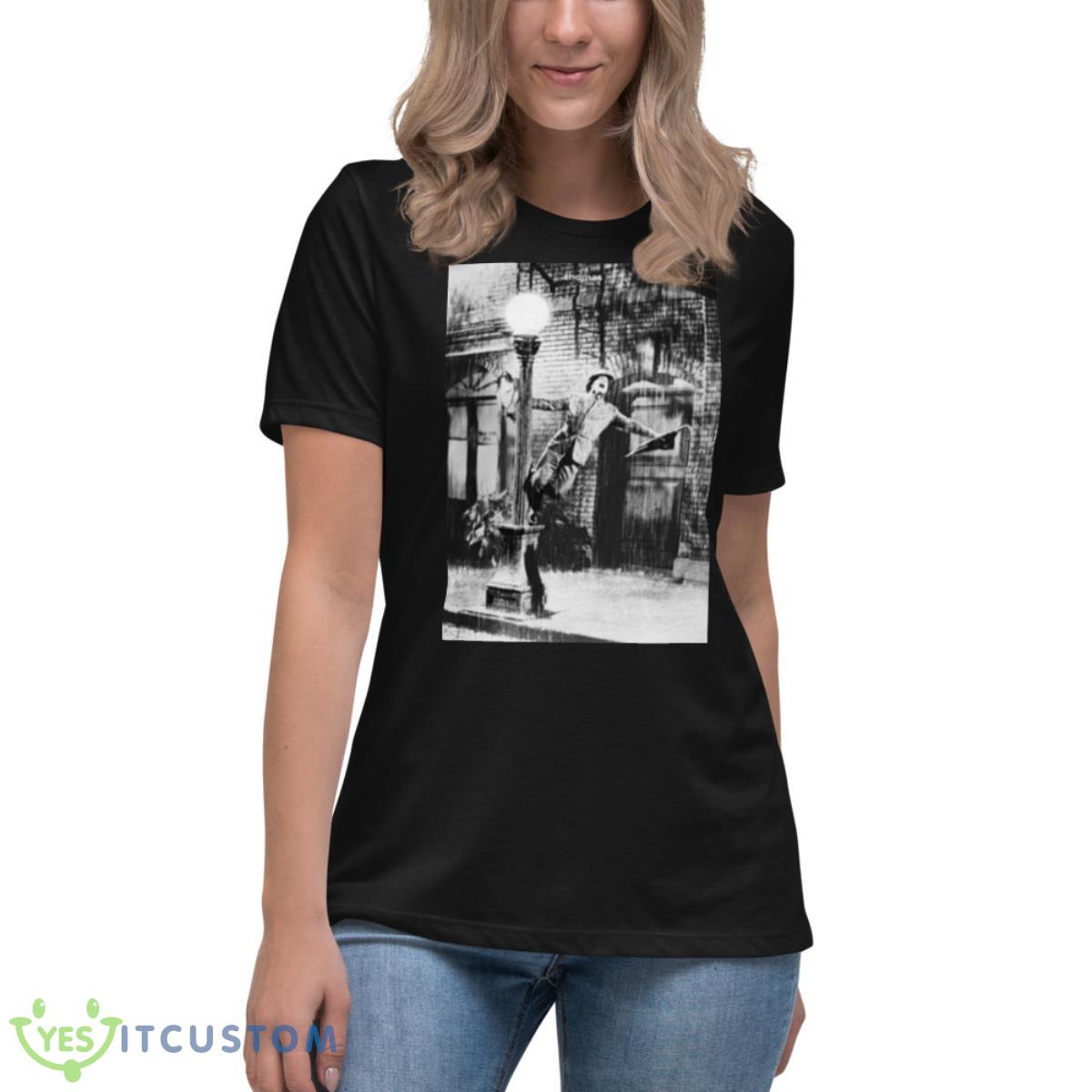 Singing In The Rain By Thomas Shirt 6 Singing In The Rain By Thomas Shirt - Women's Relaxed Short Sleeve Jersey Tee