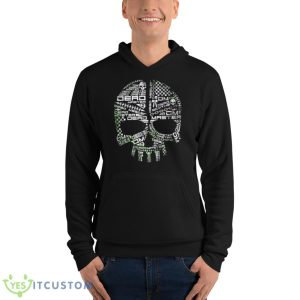 Skull Design Dead Master Black Rock Shooter Shirt - Unisex Fleece Pullover Hoodie