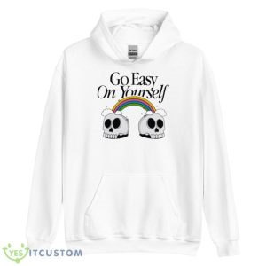 Skull Go Easy On Yourself Shirt - Unisex Heavy Blend Hooded Sweatshirt