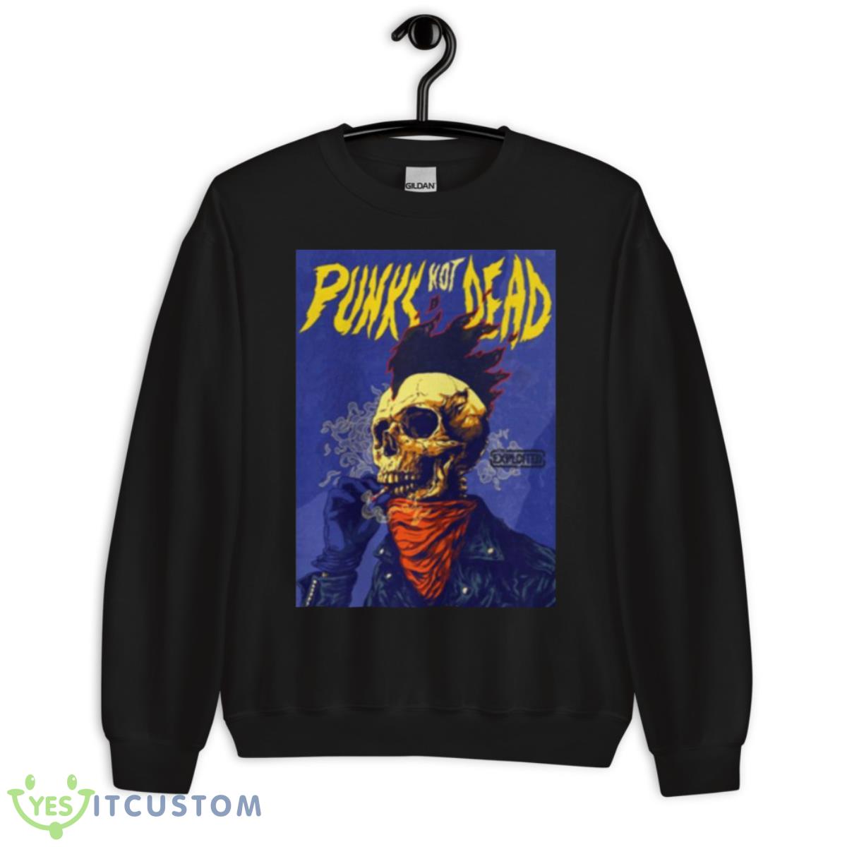 Skull Of Punk Ex The Exploited Shirt 3 Skull Of Punk Ex The Exploited Shirt - Unisex Crewneck Sweatshirt
