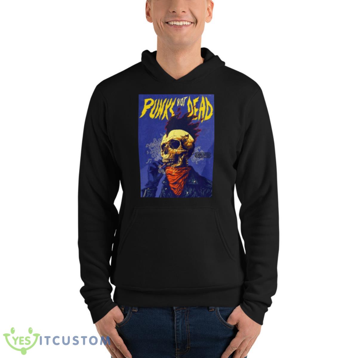 Skull Of Punk Ex The Exploited Shirt 4 Skull Of Punk Ex The Exploited Shirt - Unisex Fleece Pullover Hoodie