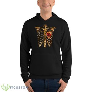 Skull Skeleton Sternum Heart Love Shirt 9 Skull Skeleton Sternum Heart Love Shirt - Unisex Fleece Pullover Hoodie
