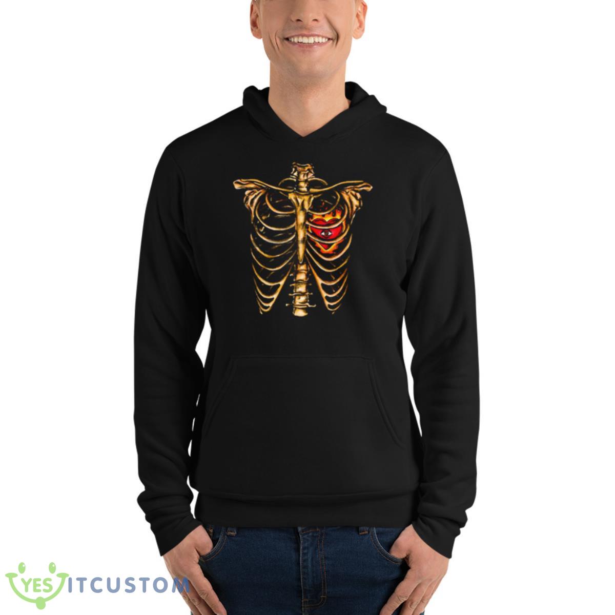 Skull Skeleton Sternum Heart Love Shirt 13 Skull Skeleton Sternum Heart Love Shirt - Unisex Fleece Pullover Hoodie