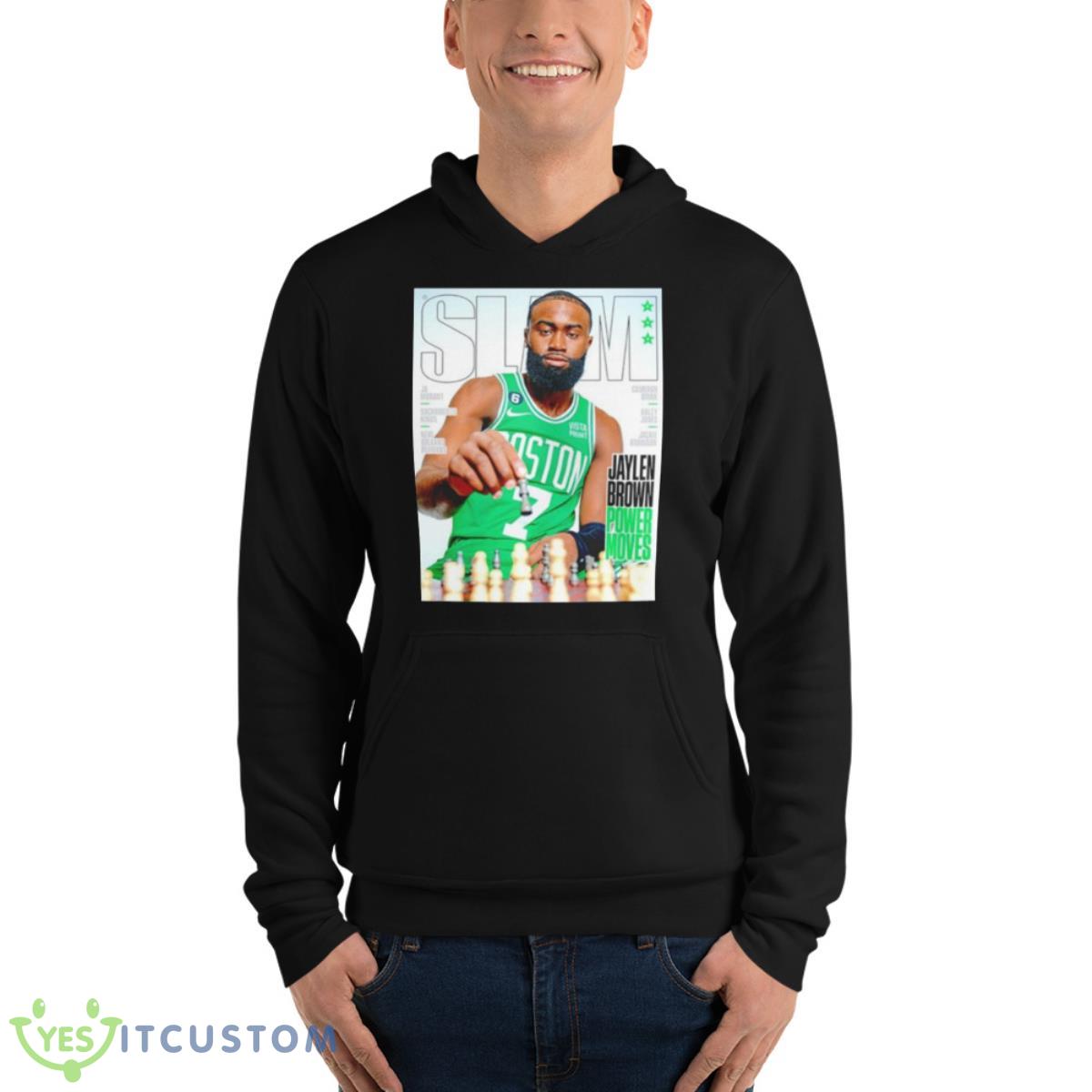 SLAM 242 Jaylen Brown Power Moves Shirt 4 SLAM 242 Jaylen Brown Power Moves Shirt - Unisex Fleece Pullover Hoodie