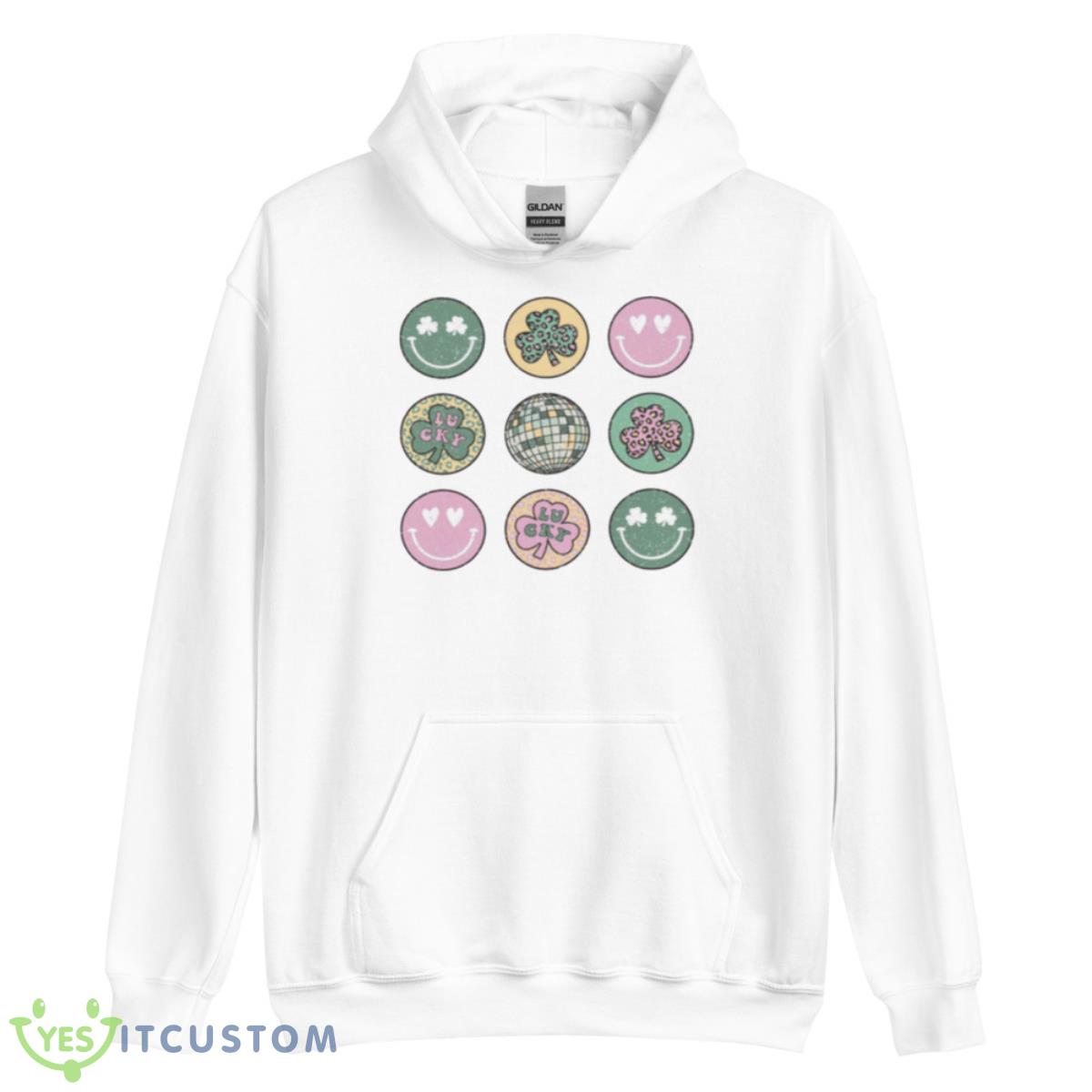 Smiley Clovers St Patricks Day Shirt 3 Smiley Clovers St Patricks Day Shirt - Unisex Heavy Blend Hooded Sweatshirt