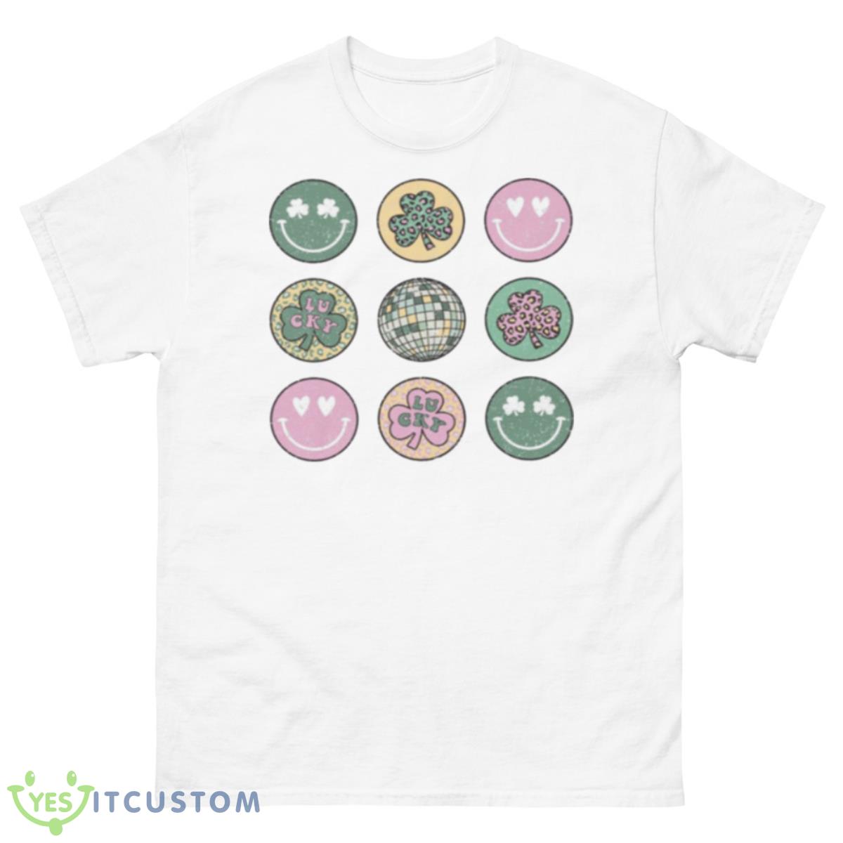 Smiley Clovers St Patricks Day Shirt 10 Smiley Clovers St Patricks Day Shirt - 500 Men’s Classic Tee Gildan