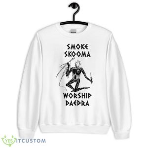 Smoke Skooma Worship Daedra Gamer Heartbeat Shirt - Unisex Heavy Blend Crewneck Sweatshirt