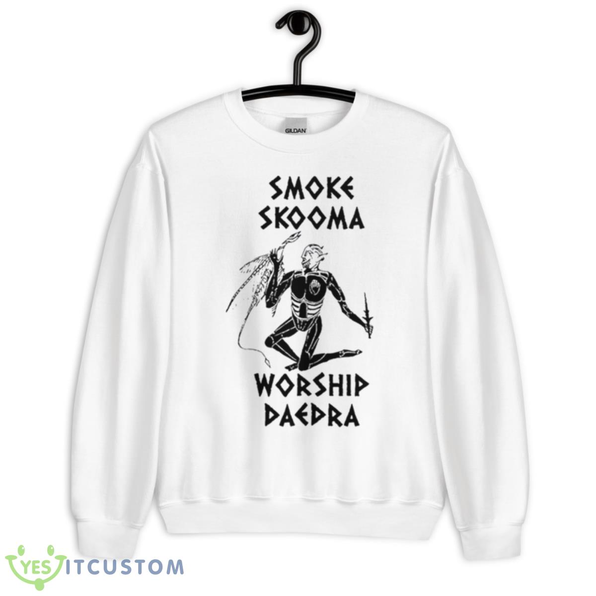 Smoke Skooma Worship Daedra Gamer Heartbeat Shirt 2 Smoke Skooma Worship Daedra Gamer Heartbeat Shirt - Unisex Heavy Blend Crewneck Sweatshirt