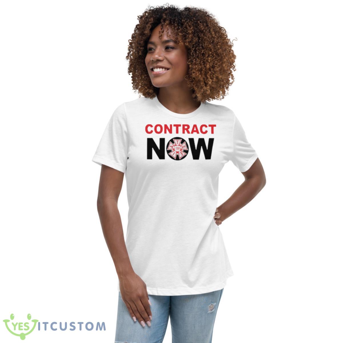 SNL Contract Now Shirt 5 SNL Contract Now Shirt - Women's Relaxed Short Sleeve Jersey Tee