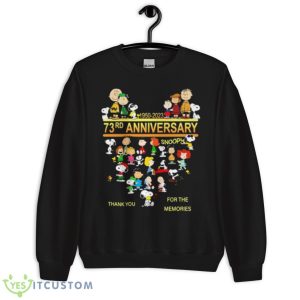 Snoopy 73rd Anniversary 1950 2023 Peanuts Shirt - Unisex Crewneck Sweatshirt