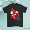 Snoopy And Woodstock Resting On Kansas City Chiefs Helmet Shirt Product Photo 1