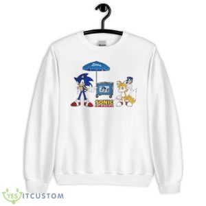 Sonic Blue Bunny Ice Cream Trucks Shirt - Unisex Heavy Blend Crewneck Sweatshirt