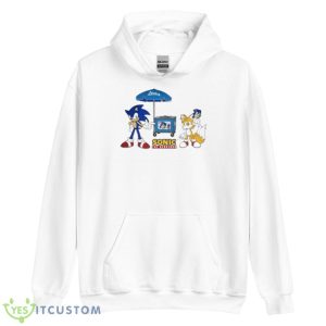 Sonic Blue Bunny Ice Cream Trucks Shirt - Unisex Heavy Blend Hooded Sweatshirt