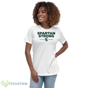 Spartan Strong Fundraiser Michigan State University Shirt - Women's Relaxed Short Sleeve Jersey Tee