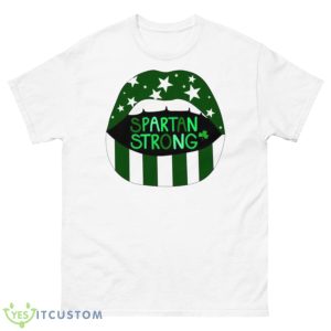 Spartan Strong Michigan State University Lips St Patrick’s Day Shirt - 500 Men’s Classic Tee Gildan
