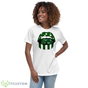 Spartan Strong Michigan State University Lips St Patrick’s Day Shirt - Women's Relaxed Short Sleeve Jersey Tee