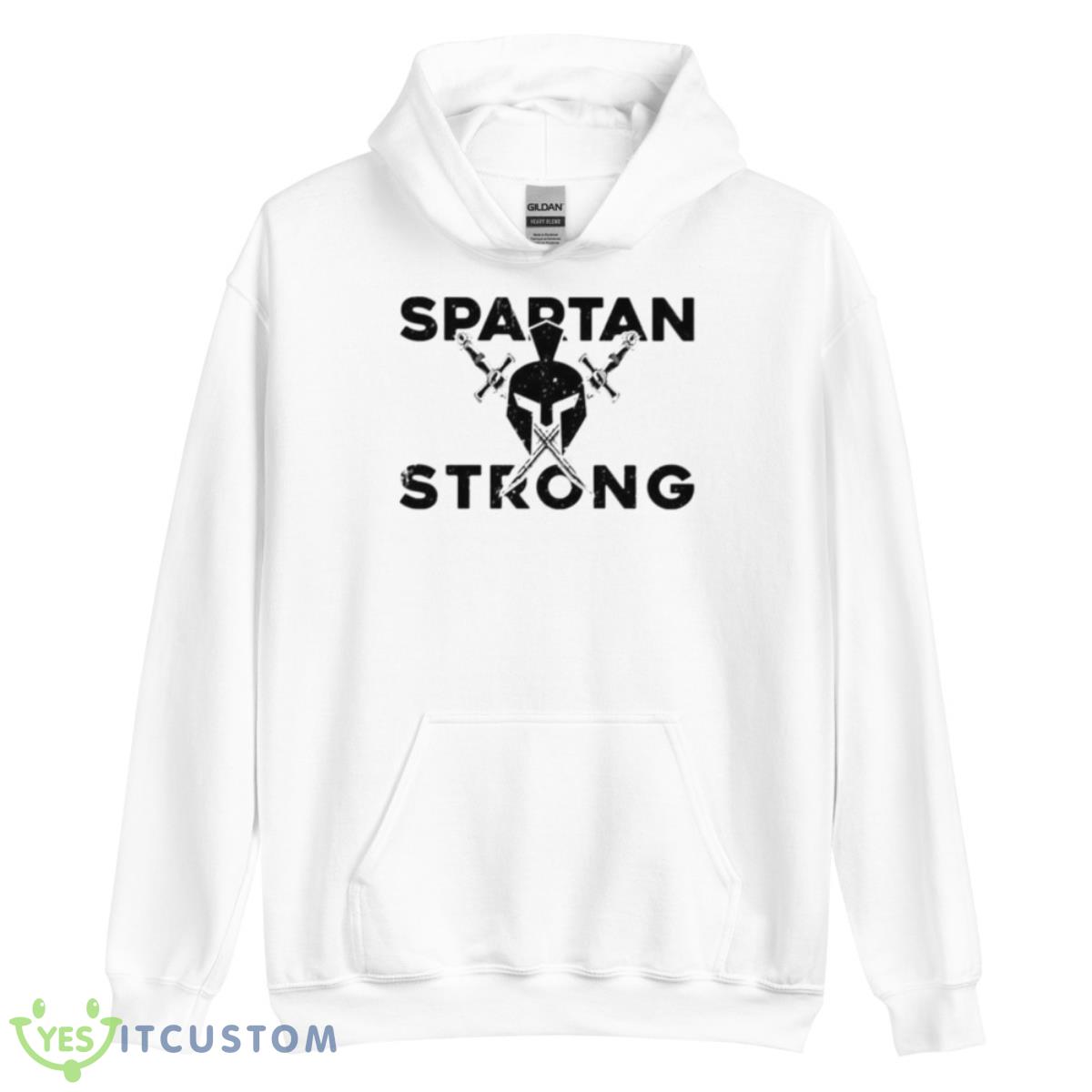 Spartan Strong MSU Cross Swords Shirt 3 Spartan Strong MSU Cross Swords Shirt - Unisex Heavy Blend Hooded Sweatshirt