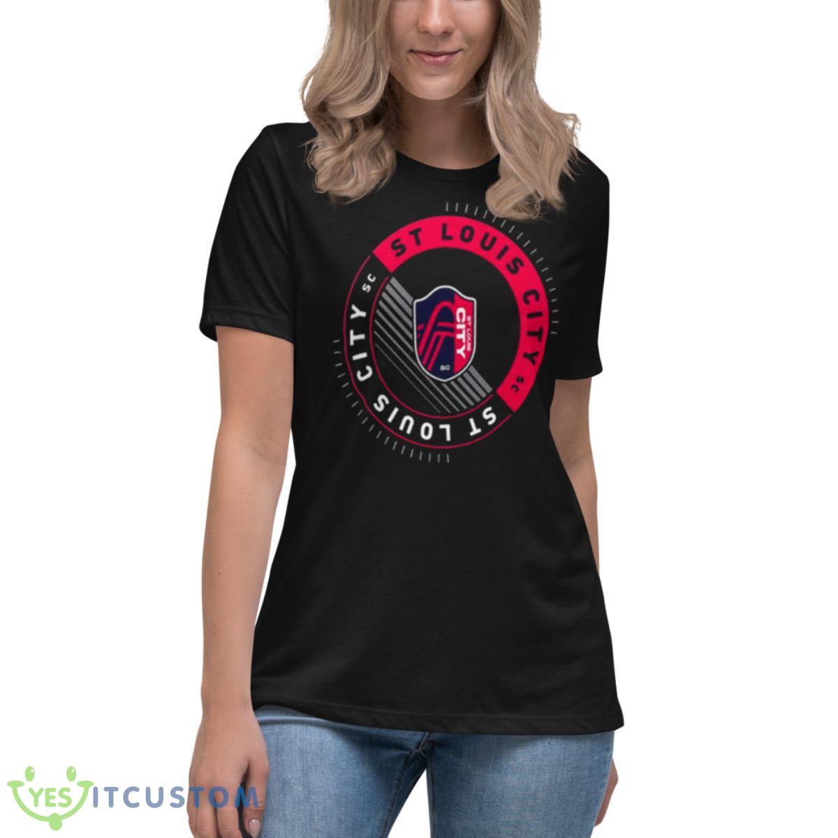 St Louis City Sc Full Circle Shirt 6 St Louis City Sc Full Circle Shirt - Women's Relaxed Short Sleeve Jersey Tee