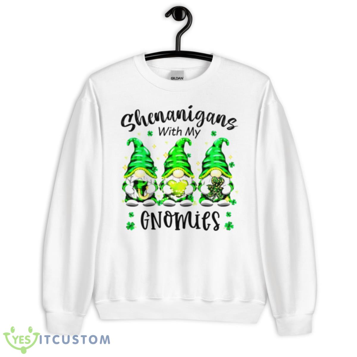 St Patricks Day Shenanigans With My Gnomies Lucky Shirt 2 St Patricks Day Shenanigans With My Gnomies Lucky Shirt - Unisex Heavy Blend Crewneck Sweatshirt