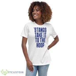 Stangs Take It To The Hoop Shirt 9 Stangs Take It To The Hoop Shirt - Women's Relaxed Short Sleeve Jersey Tee