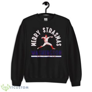 Stephen Strasburg Washington Player Merry Strasmas Shirt - Unisex Crewneck Sweatshirt