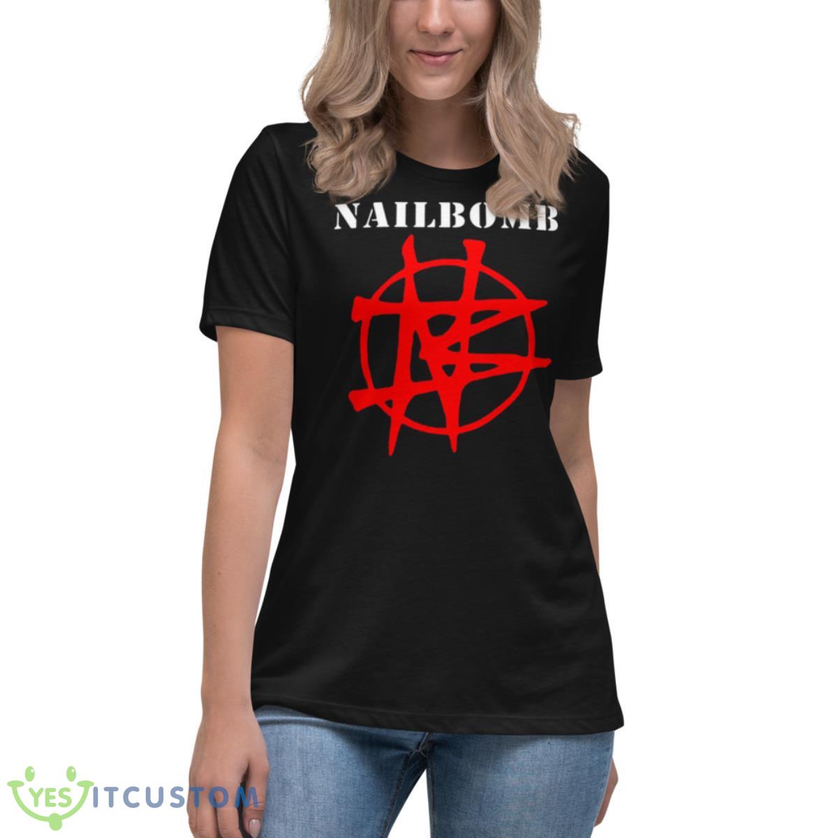 Sum Of Your Achievements Nailbomb Shirt 6 Sum Of Your Achievements Nailbomb Shirt - Women's Relaxed Short Sleeve Jersey Tee