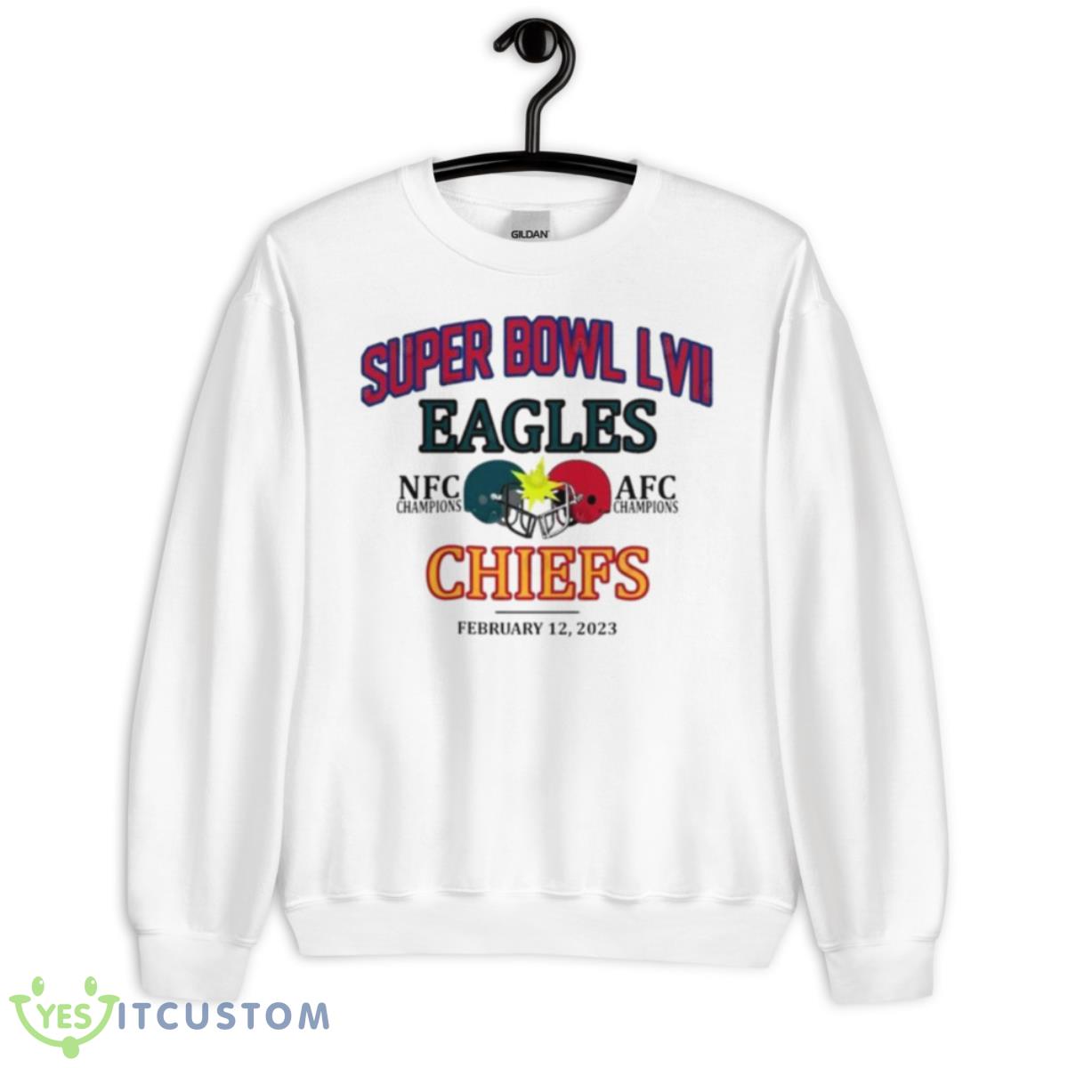 Super Bowl LVII 2023 NFC Champions Vs AFC Champions Shirt 2 Super Bowl LVII 2023 NFC Champions Vs AFC Champions Shirt - Unisex Heavy Blend Crewneck Sweatshirt