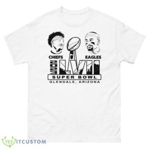 Super Bowl Lvii 2023 Patrick Mohames Vs Jalen Hurt Shirt - 500 Men’s Classic Tee Gildan