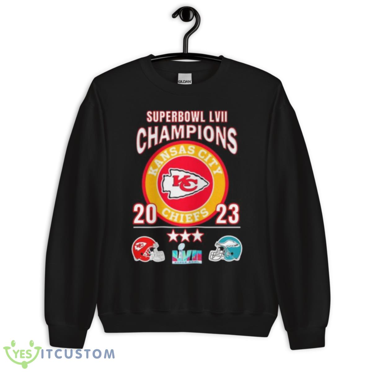 Super Bowl LVII Champions 2023 Chiefs Vs Eagles Shirt 3 Super Bowl LVII Champions 2023 Chiefs Vs Eagles Shirt - Unisex Crewneck Sweatshirt