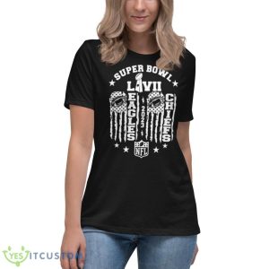 Super Bowl LVII Halftime Show Eagles Vs Chiefs Shirt - Women's Relaxed Short Sleeve Jersey Tee