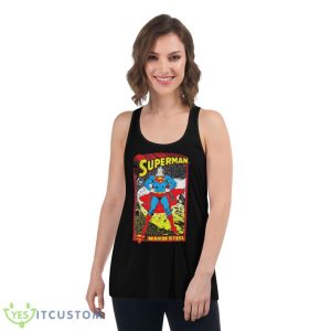 Superman Man Of Steel Shirt - Women's Flowy Racerback Tank