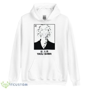 Taiju Shiba Black And White Tokyo Ravengers Shirt - Unisex Heavy Blend Hooded Sweatshirt