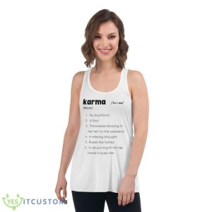 Taylor Swift Karma Definition Shirt - Women's Flowy Racerback Tank