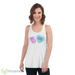 Team Fiona Candy Hearts Shirt - Women's Flowy Racerback Tank