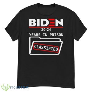 Team Improvise 82 Biden 2024 Years In Prison Classified Shirt - G500 Men’s Classic T-Shirt