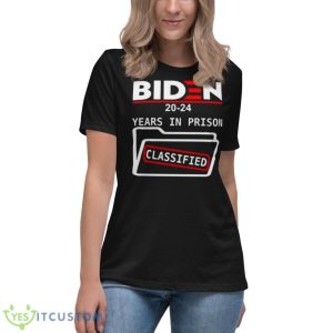 Team Improvise 82 Biden 2024 Years In Prison Classified Shirt - Women's Relaxed Short Sleeve Jersey Tee