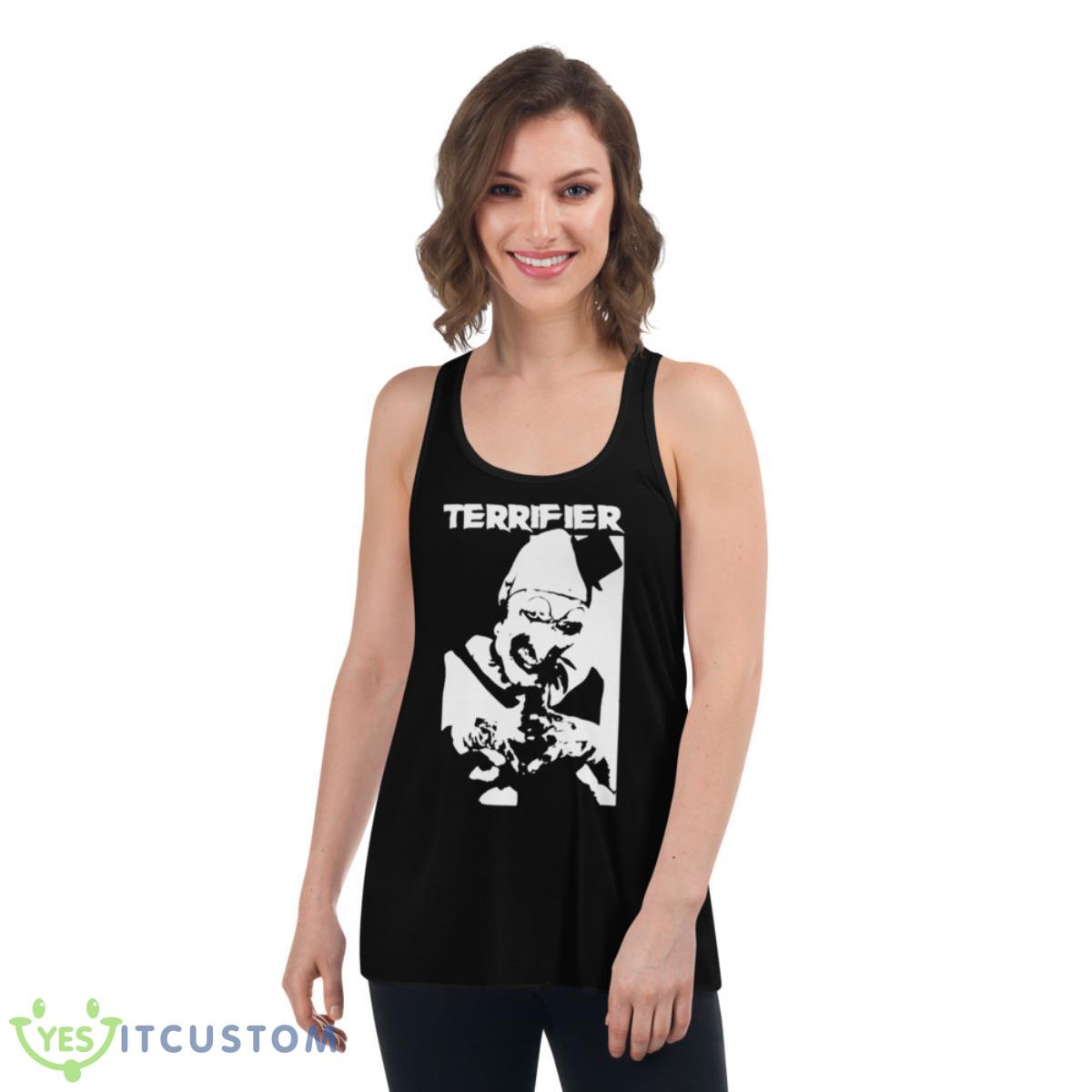 Terrifier That’s The Bad Guy Shirt 5 Terrifier That’s The Bad Guy Shirt - Women's Flowy Racerback Tank